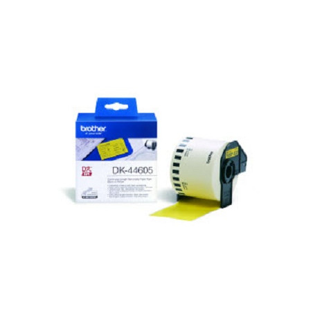 DK44605 BROTHER Rollo de Papel Continuo Removible Amarillo de 62mm x 30