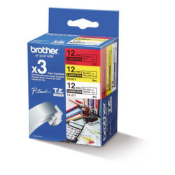 TZe31M3 BROTHER Pack de 3 Cintas de Etiquetado de 12mm