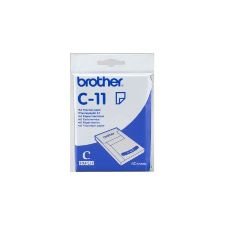 C11 BROTHER Papel Termico A7 (50 Hojas)