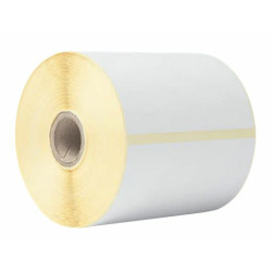BDE1J152102102 BROTHER Caja de 8 rollos de etiquetas termicas blancas -  Cada rollo contiene 350 etiquetas de 102mm