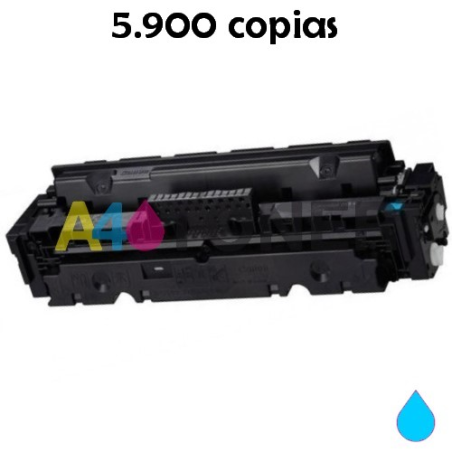 Canon 055H cian tóner compatible 3019C002 055HC