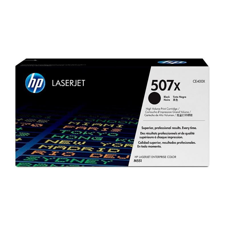 TONER ORIGINAL (CE400X Nº507X) PARA IMPRESORAS HP - 11.000pag - Negro C03HP0110