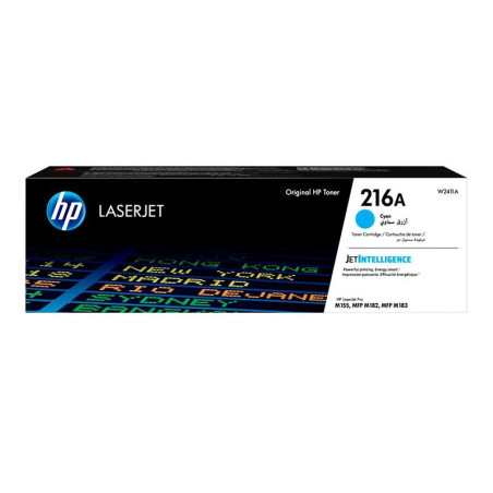 TONER ORIGINAL (W2411A Nº216A) PARA IMPRESORAS HP - 850pag - Cyan C03HP0172