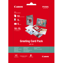 0775B077 Canon Papel PACK 10 10X15 5 Tarj.FELICITACION 5 SOBRES (GCP-101)