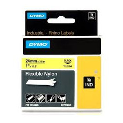 1734525 DYMO RHINO Cinta ID1-24 Negro/amarillo nylon