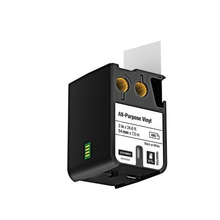 1868755 DYMO Cinta XTL 2" (54 mm) All-Purpose Negro/blanco Vinilo