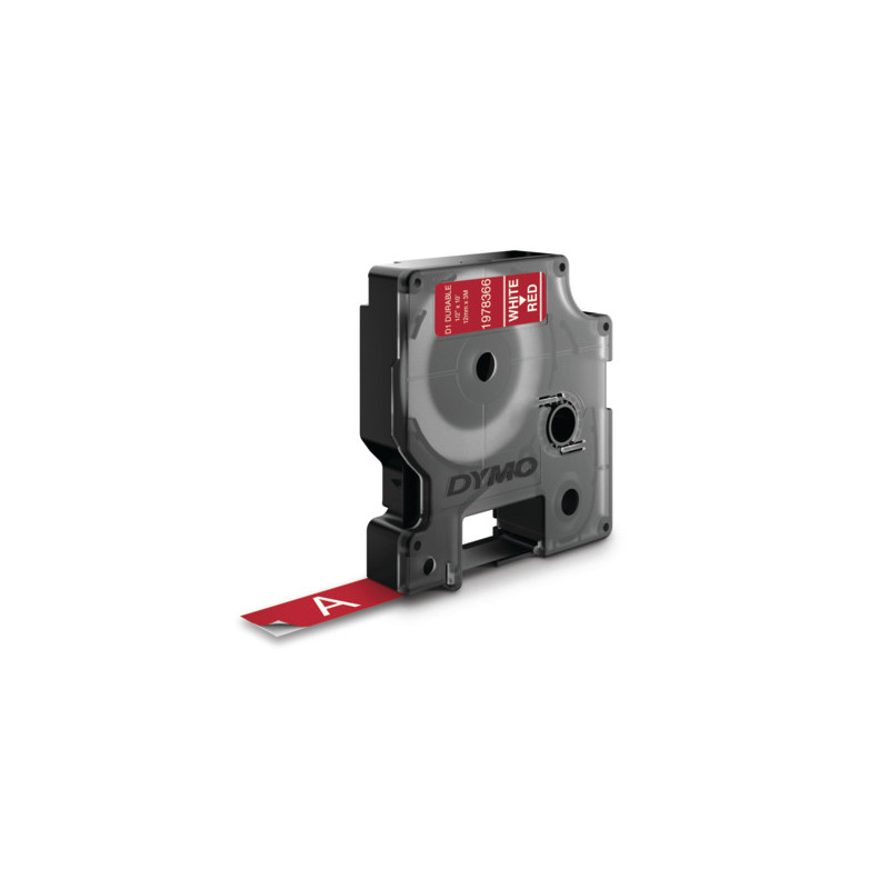 1978366 DYMO Cinta LM D1 DURABLE 12mmx3m Blanco/Negro