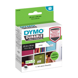 2112283 DYMO Etiqueta LW DURABLE pequeños multiusos 25x54mm 1 rollo de etiquetas (160) Papel blanco