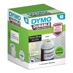 2112287 DYMO Etiqueta LW DURABLE 4" X 6" (104MM X 159MM) Papel blanco