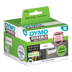 2112289 DYMO Etiqueta LW DURABLE 2-1/4" X 1-1/4" (57MM X 32MM) Papel blanco