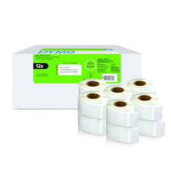 2177563 DYMO Etiqueta LW Multipack Etiquetas 25X54MM RE ADR LBL 500CT EU/AP 12PK FSC VALUE PACK (12 Rollos) Papel blanco
