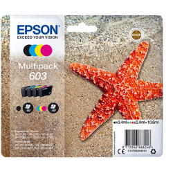 C13T03U64010 EPSON tinta MultiPack Std Estrella de mar 4 tintas 603 No Tag Multi
