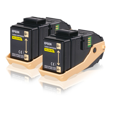 C13S050606 Epson Aculaser C9300 Toner Amarillo (Pack 2)