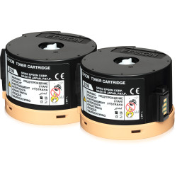 C13S050710 Epson Aculaser AL-M200DN/M200DW Toner Negro (Pack 2)