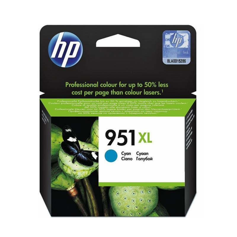 CARTUCHO ORIGINAL (CN046AE Nº951XL) PARA IMPRESORAS HP - 1.500pag - Cyan C08HP0096