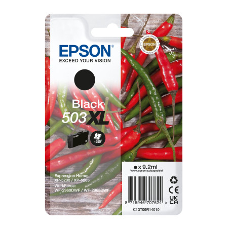 C13T09R14020 EPSON Tinta negra 503XL Pimientos