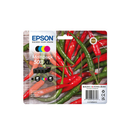 C13T09R64010 EPSON Cartucho 4 colores Multipack 503XL WF-2960dwf
