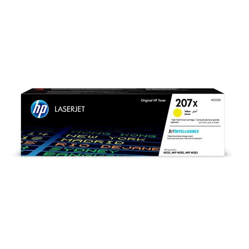 TONER ORIGINAL (W2212X Nº207X) PARA IMPRESORAS HP - 2.450pag - Amarillo C03HP0163