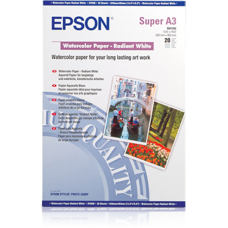 C13S041352 Epson GF Papel acuarela blanco
