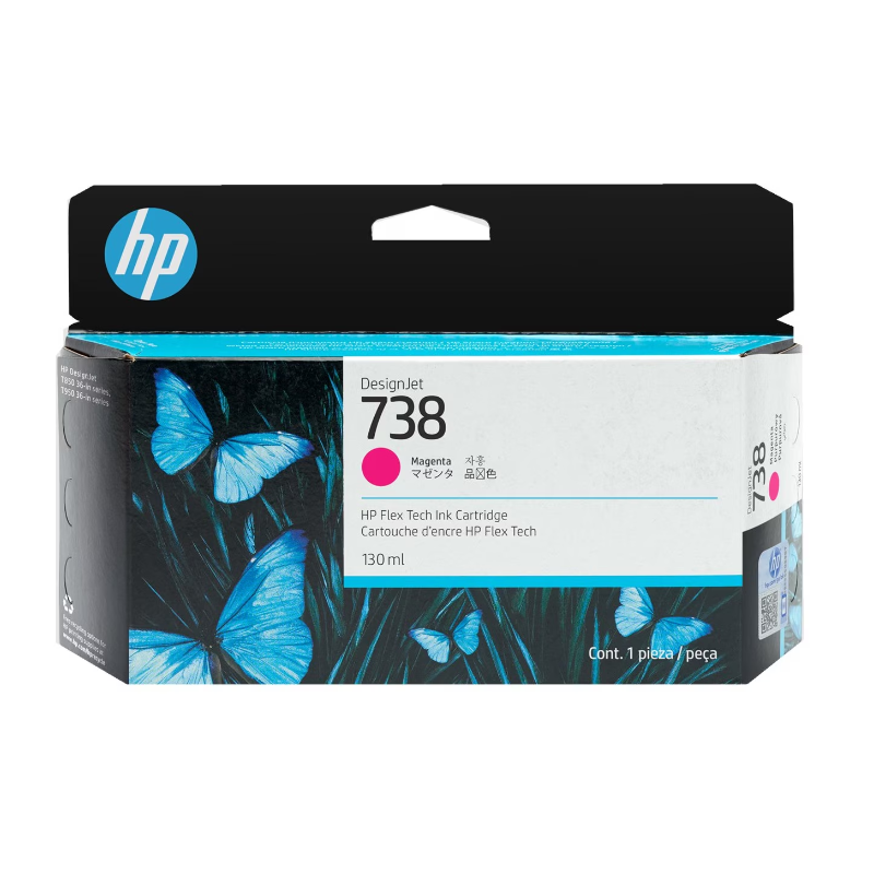 498N6A HP DESIGNJET 738 CARTUCHO MAGENTA 130ML