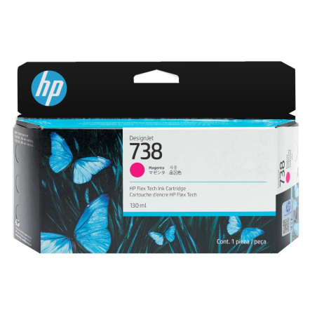 498N6A HP DESIGNJET 738 CARTUCHO MAGENTA 130ML