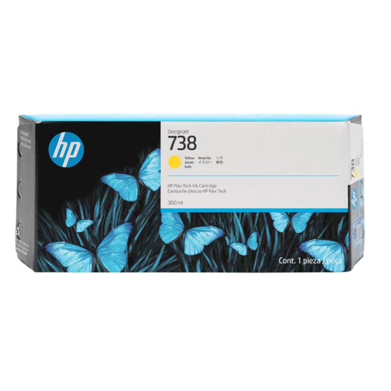 676M8A HP DESIGNJET 738 CARTUCHO AMARILLO 300ML
