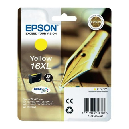 CARTUCHO ORIGINAL (C13T16344010 Nº16XL) PARA IMPRESORAS EPSON - 500pag - Amarillo C08EP0004