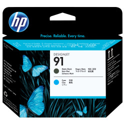 C9460A HP Designjet Z6100 cabezal de impresion Negro Mate y Cian nº91 DESC