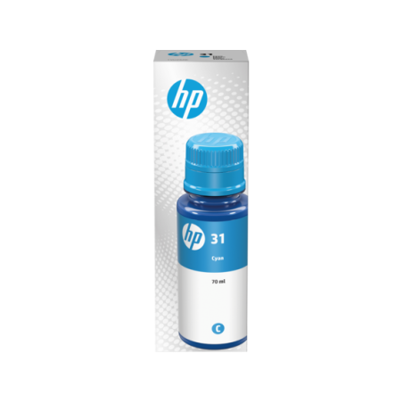 1VU26AE HP Botella de tinta Original nº31 cian 70 ml