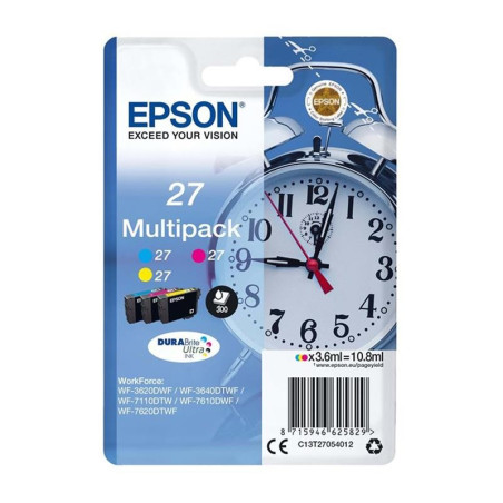 CARTUCHO ORIGINAL (C13T27054012  Nº27) (Pack 3) PARA IMPRESORAS EPSON - 10