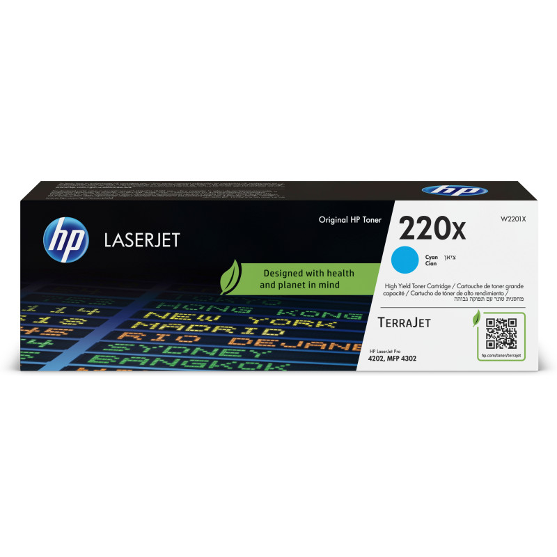 W2201X HP Toner laserJet 220X cian alta