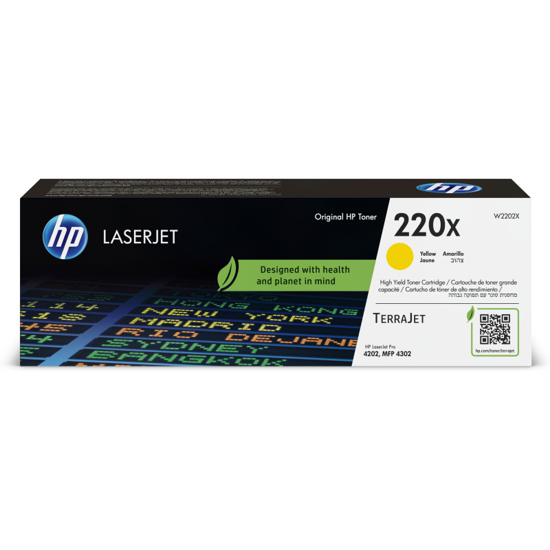 W2202X HP Toner laserJet 220X amarillo alta