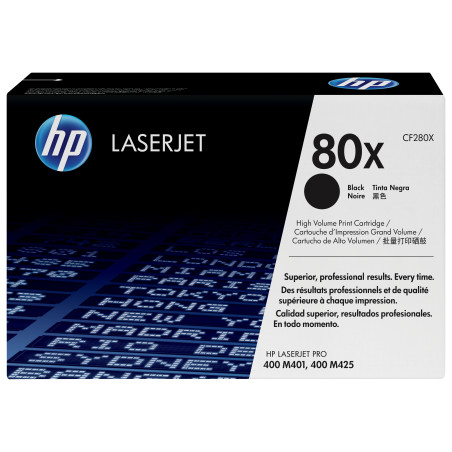 CF280X HP Toner Negro Laserjet PRO M 401/425DN CF280X 6.900 Pag.