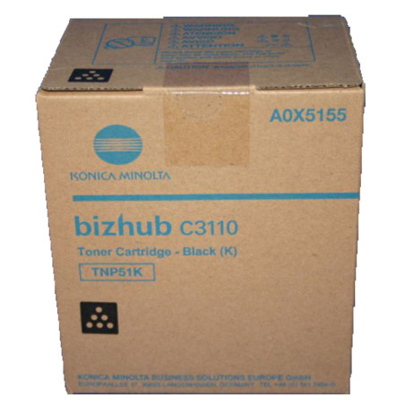 A0X5155 KONICA MINOLTA Toner MINOLTA TNP51K: C3110 Negro /A0X5155