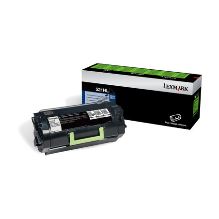 52D2H0L Lexmark 522HL Cartucho de toner de rendimiento alto del Programa de devolucion para etiquetas