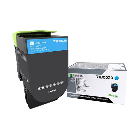 71B0020 Lexmark CS/CX 317 Cartucho de toner cian