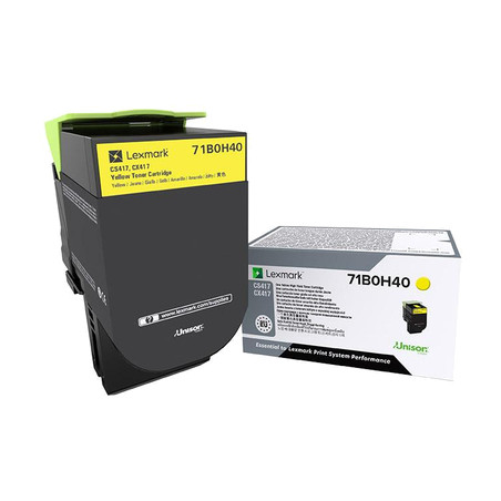 71B0H40 Lexmark CS/CX 417 Cartucho de toner amarillo Alto Rendimiento