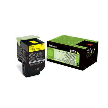 80C20Y0 LEXMARK 802Y Toner Retornable Amarillo(1k)