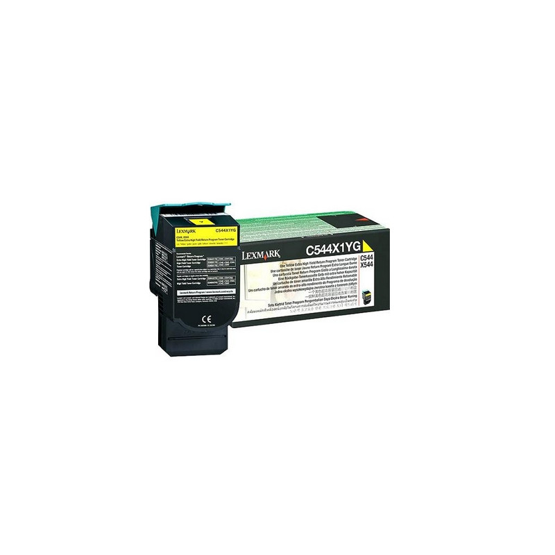 C544X1YG LEXMARK C544/X544 Toner Amarillo Extra Alto Rendimiento Retornable