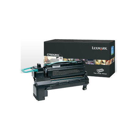 C792X2KG Lexmark C792 Cartucho de impresion negro Extra Alto Rendimiento (20K)