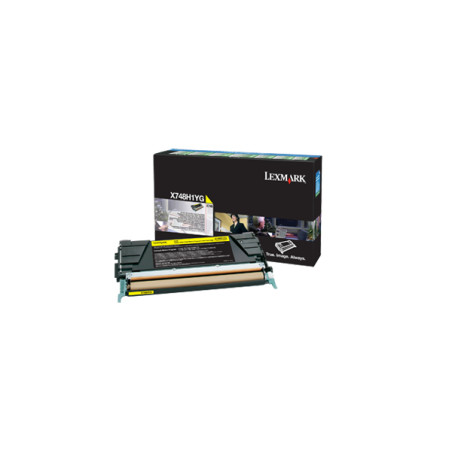 X748H1YG Lexmark X748 Cartucho de toner amarillo Alto Rendimiento Retornable