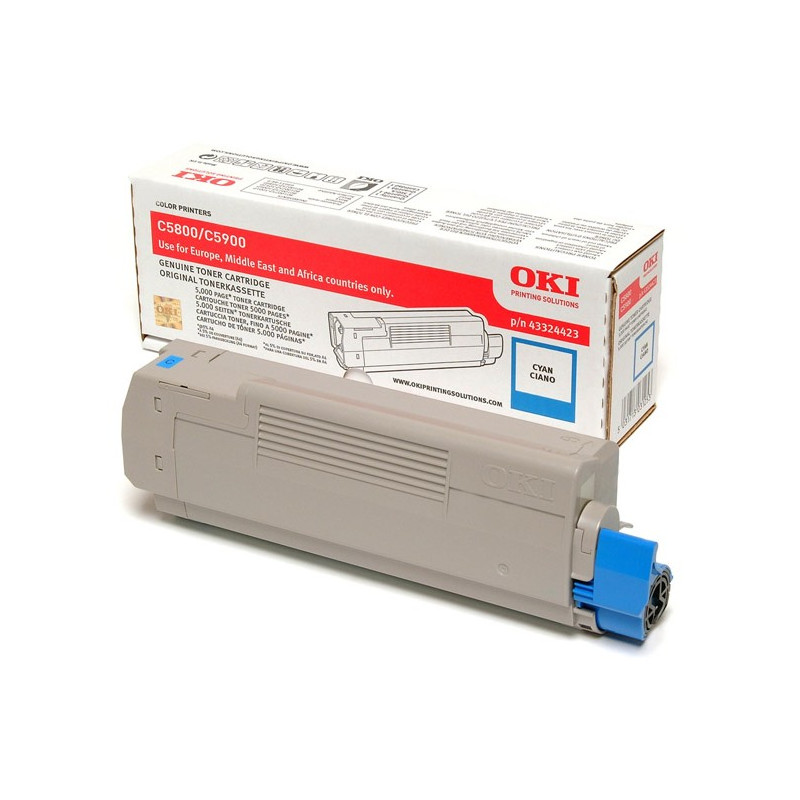 43324423 OKI C-5800/C-5900 Toner Cian-Desc