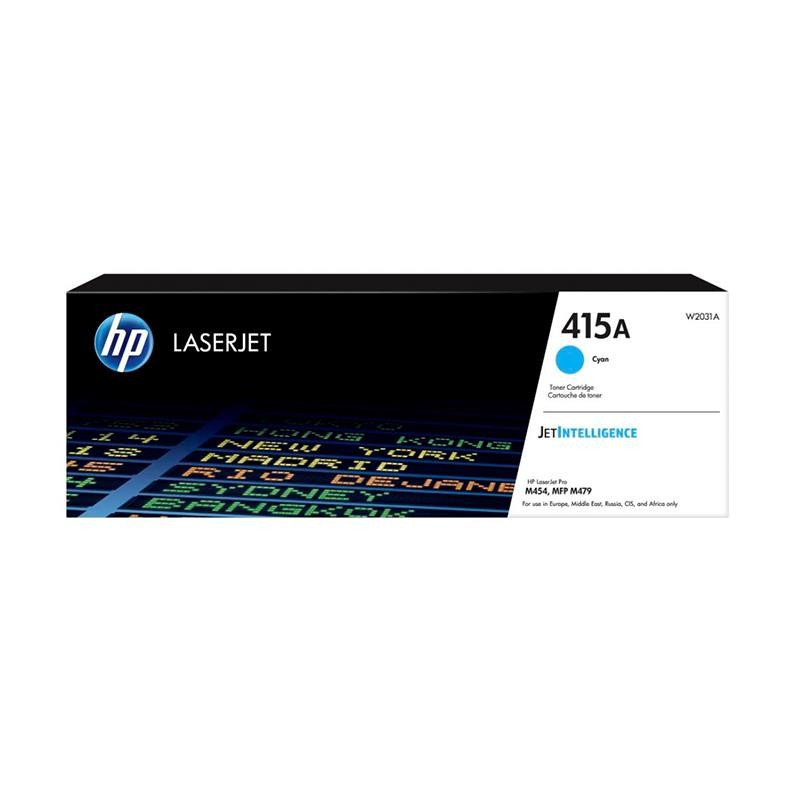 TONER ORIGINAL (W2031A Nº415A) PARA IMPRESORAS HP - 2.100pag - Cyan C03HP0131