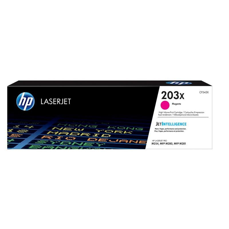 TONER ORIGINAL (CF543X Nº203X) PARA IMPRESORAS HP - 2.500pag - Magenta C03HP0127