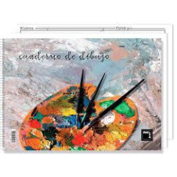 18839 PACSA BLOC DIBUJO ESPIRAL 20H 230X330MM 90GR CON RECUADRO -10U-