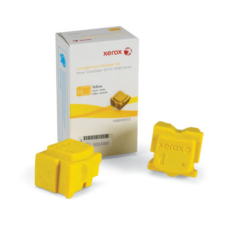 108R00933 XEROX TEKTRONIX QUBE8570 Cartucho Cartucho tinta solida Amarillo (Pack 2)