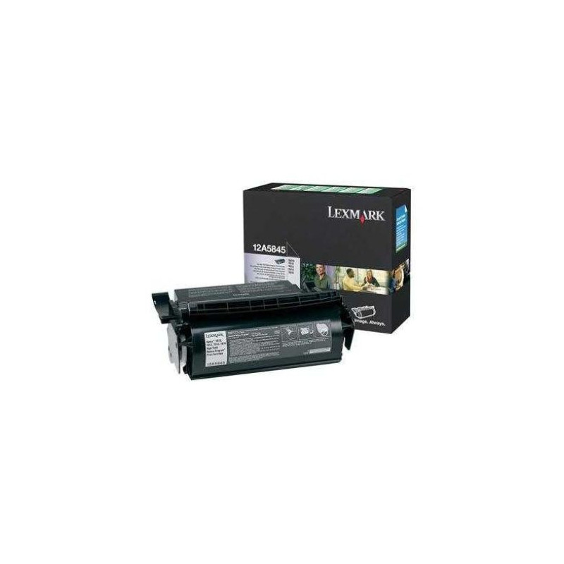Toner Original LEXMARK 12A5845 Negro - 12A5845 [PAG-25000]
