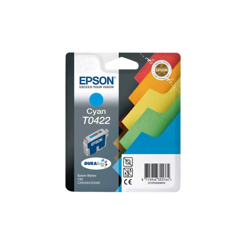Cartucho Original EPSON T0422 Cyan - C13T042240 [ML-16][PAG-420]