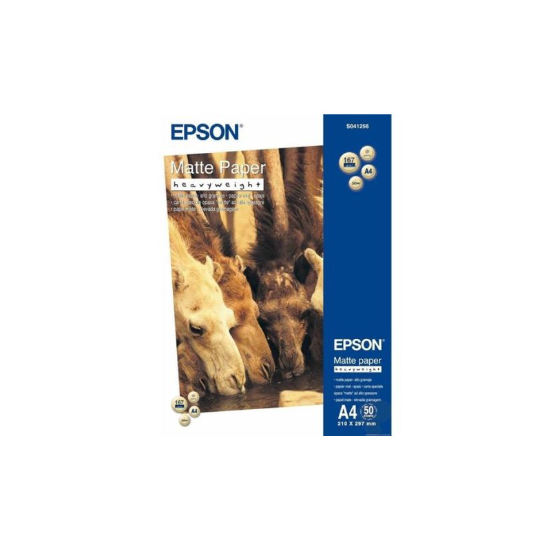 Papel Fotográfico Original EPSON Matt A4 167 gr 50 Hojas - S041256