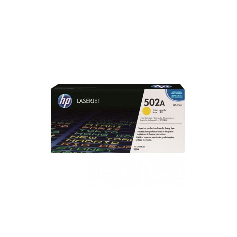 Toner Original HP 502A Amarillo - Q6472A [PAG-4000]
